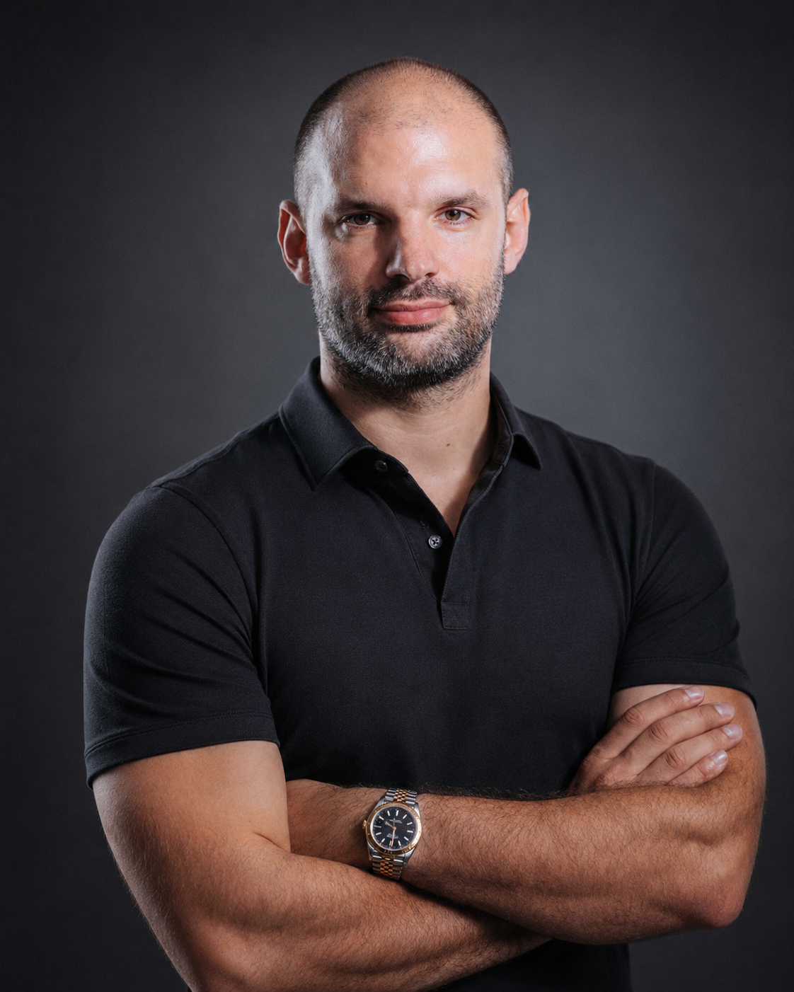 M. Boccard, copywriter, portrait photo